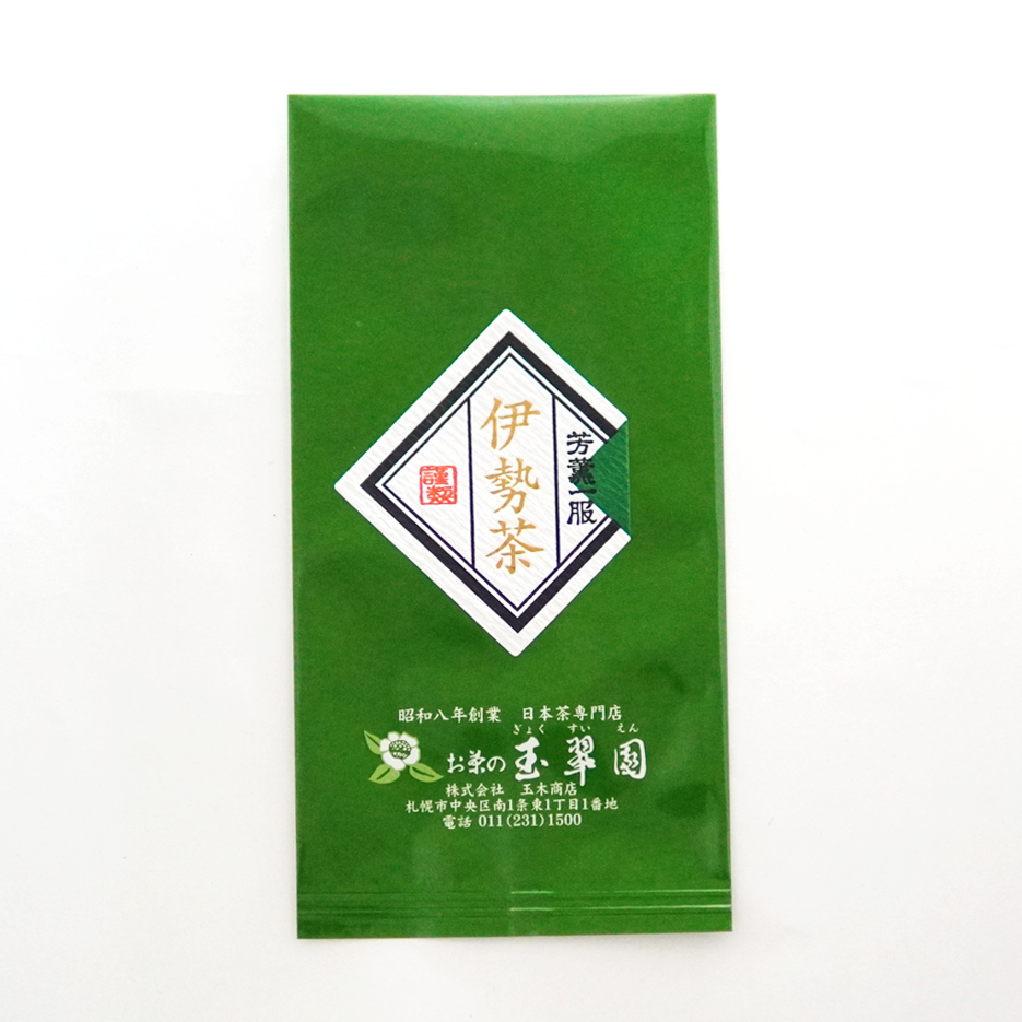 当店お勧め煎茶 伊勢茶（三重県）（かぶせ茶）90g 北の日本茶専門店 お茶の玉翠園＜ぎょくすいえん＞